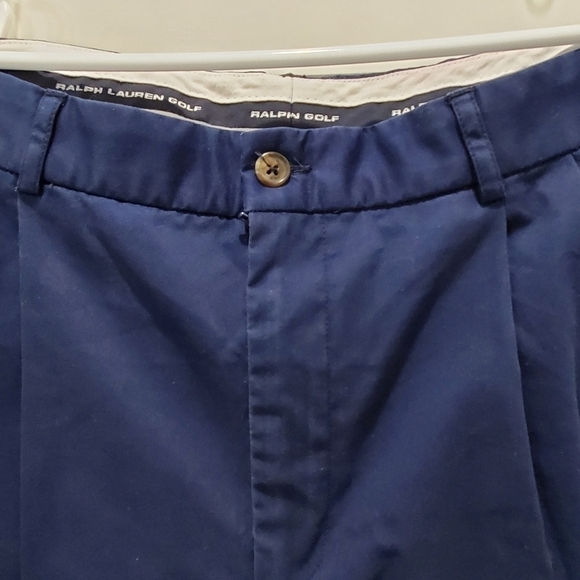 RALPH LAUREN GOLF NAVY BLUE PLEATED 100% COTTON SHORTS WOMEN SIZE 8 - Picture 3 of 12